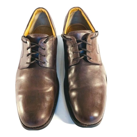Johnston & Murphy Shoes Men's Size 10 M Leather Lace Up Brown Brazil 207426 - Picture 3 of 11